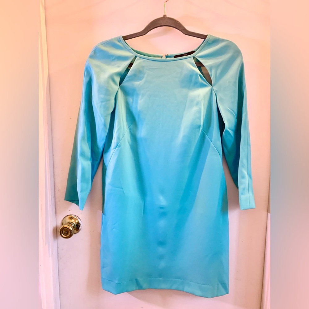 Turquoise Tibi Mini Dress NWOT